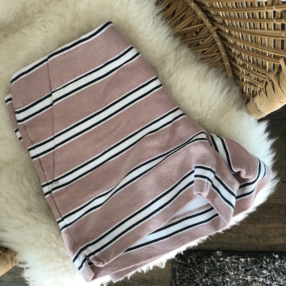 Loft Stripped Shorts
